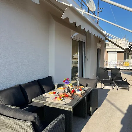Apartment Ak Fine - Penthouse With Big Terrace And View - 2 Min From Metro Athens